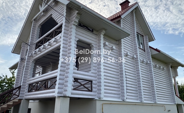 Реставрация и герметизация швов сруба деревянного дома в Петрикове.