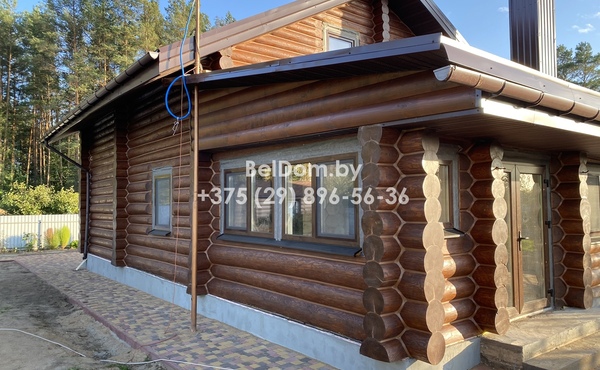 Отделка деревянного дома в Лельчицах.