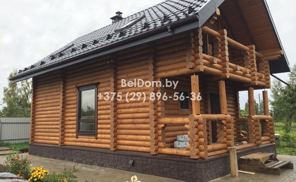 Теплый шов для деревянного дома в Петрикове.