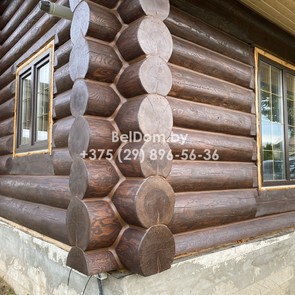 Шлифовка, покраска, герметизация швов деревянного дома под ключ Столин