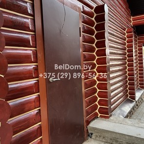 Шлифовка, покраска, теплый шов для деревянного дома из оцилиндрованного бревна под ключ Белоозерск