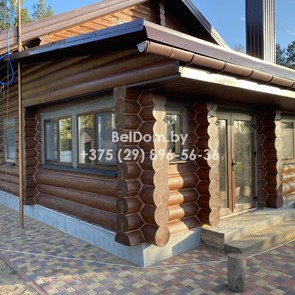 Шлифовка, покраска, отделка, теплый шов деревянного дома Коссово