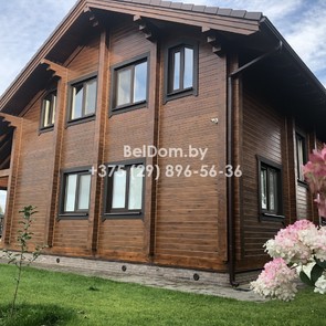 Комплексная отделка и утепление деревянного дома из профилированного бруса Браслав