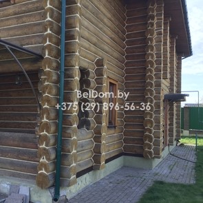 Герметизация швов деревянного дома ручной рубки Верхнедвинск