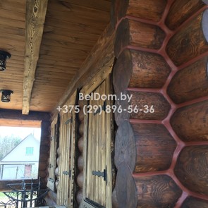 Утепление деревянного дома по технологии теплый шов Верхнедвинск