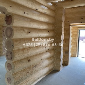 Внутренняя отделка деревянного дома и нанесение теплого шва Бешенковичи