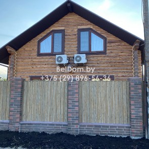Отделка деревянного дома из оцилиндрованного бревна и теплый шов под ключ Корма