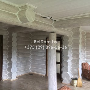Шлифовка, покраска, внутренняя отделка, теплый шов деревянного дома Волковыск