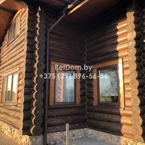 Утепление деревянного дома по технологии теплый шов Вороново