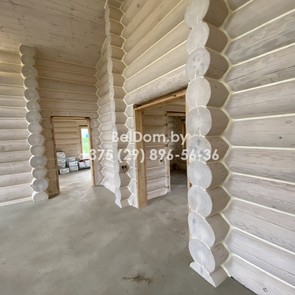 Шлифовка, покраска, теплый шов, герметизация швов, отделка под ключ деревянного дома Логойск