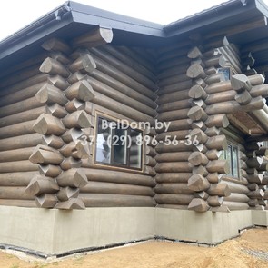 Отделка деревянного дома канадской рубки Боровляны