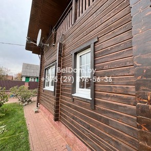 Отделка и теплый шов деревянного дома из профилированного бруса Белыничи