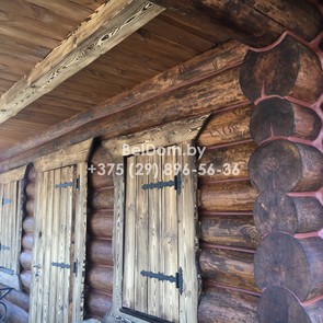 Покраска и теплый шов для деревянного дома Кричев