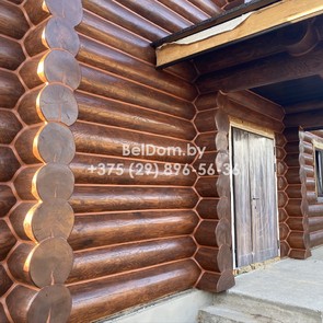 Шлифовка, покраска, теплый шов, герметизация сруба деревянного дома под ключ Мстиславль