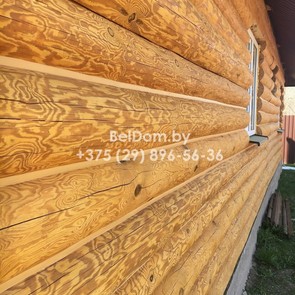 Покраска деревянного дома в Полоцке