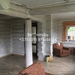 Покраска и герметизация швов деревянного дома внутри Минская область фото 2