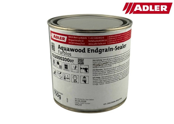 Пропитка для защиты торцов ADLER Aquawood Endgrain-Sealer Бесцветная