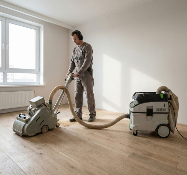 Профессиональная шлифовка паркета без пыли