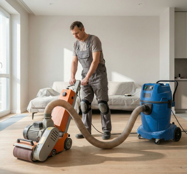 Шлифовка паркета без пыли