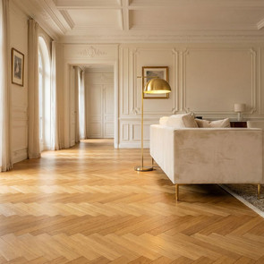 Шлифовка дубового паркета в новостройке бизнес-класса Минск