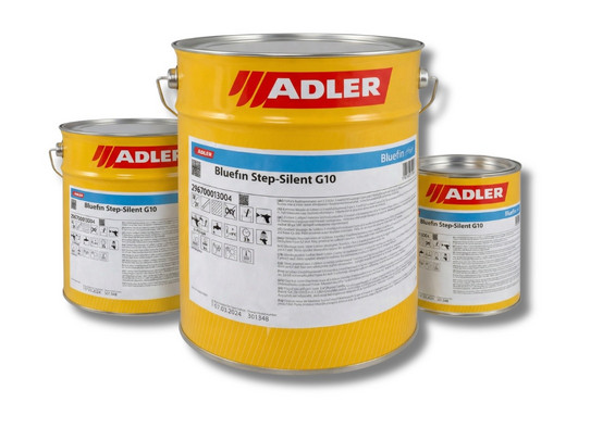 Adler Bluefin Step-Silent G10 — матовый профессиональный однокомпонентный лак для полов