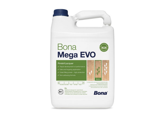 Bona Mega EVO лак с технологией сшивки полимера