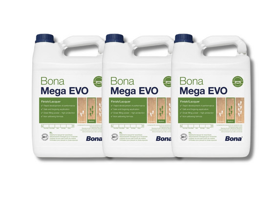 Bona Mega EVO лак с технологией сшивки полимера