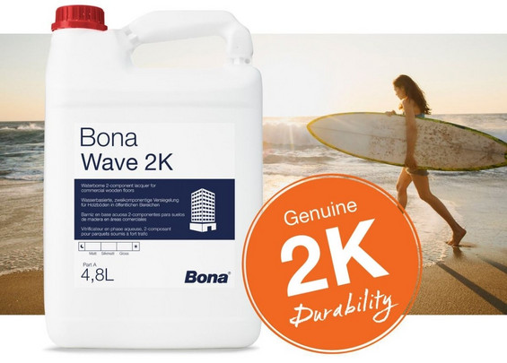 Bona Wave 2K 2-компонентный водный полиуретановый лак