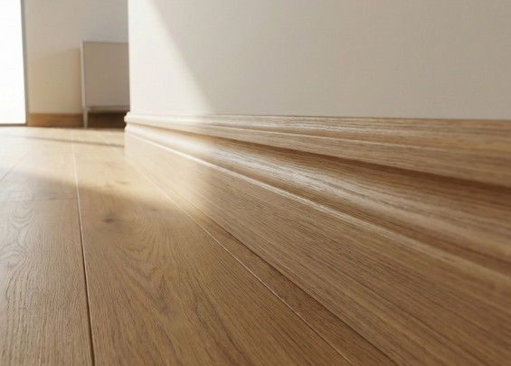 Плинтус фигурный деревянный дубовый 70х16х3000 мм (сорт Экста)