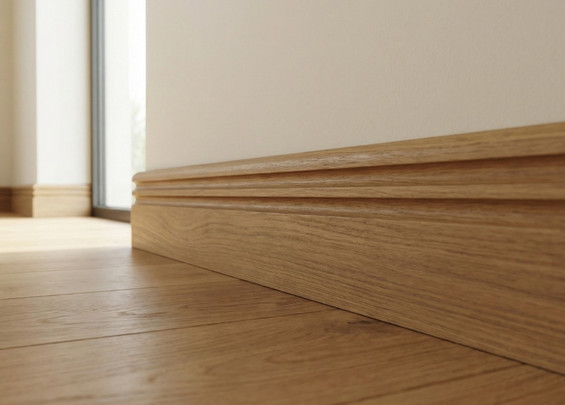 Плинтус Пл-1-1 массив дуб 100х16х3000 мм (сорт Экста)