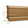 Плинтус ПЛ-102 дуб массив 100×17×3000 мм (сорт Экстра)