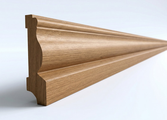 Плинтус Крокодил дуб массив 60×17×3000 мм (сорт Экстра)