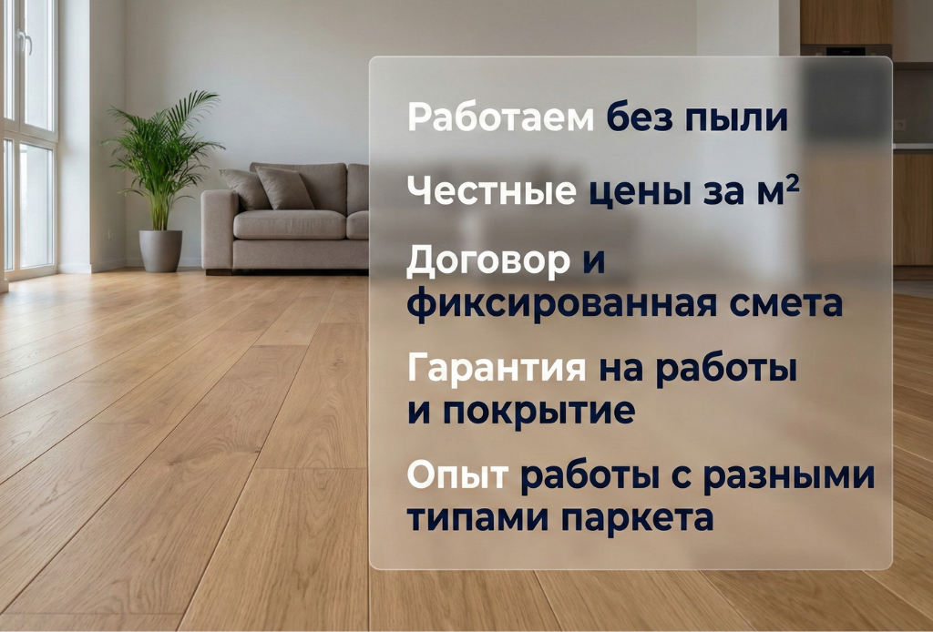 Шлифовка паркета