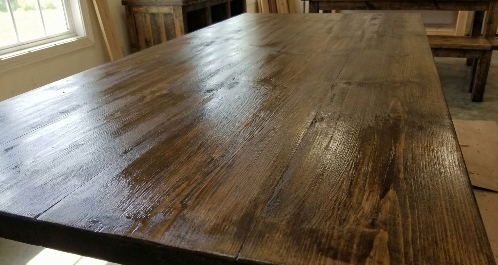 Полосы от кисти на масле