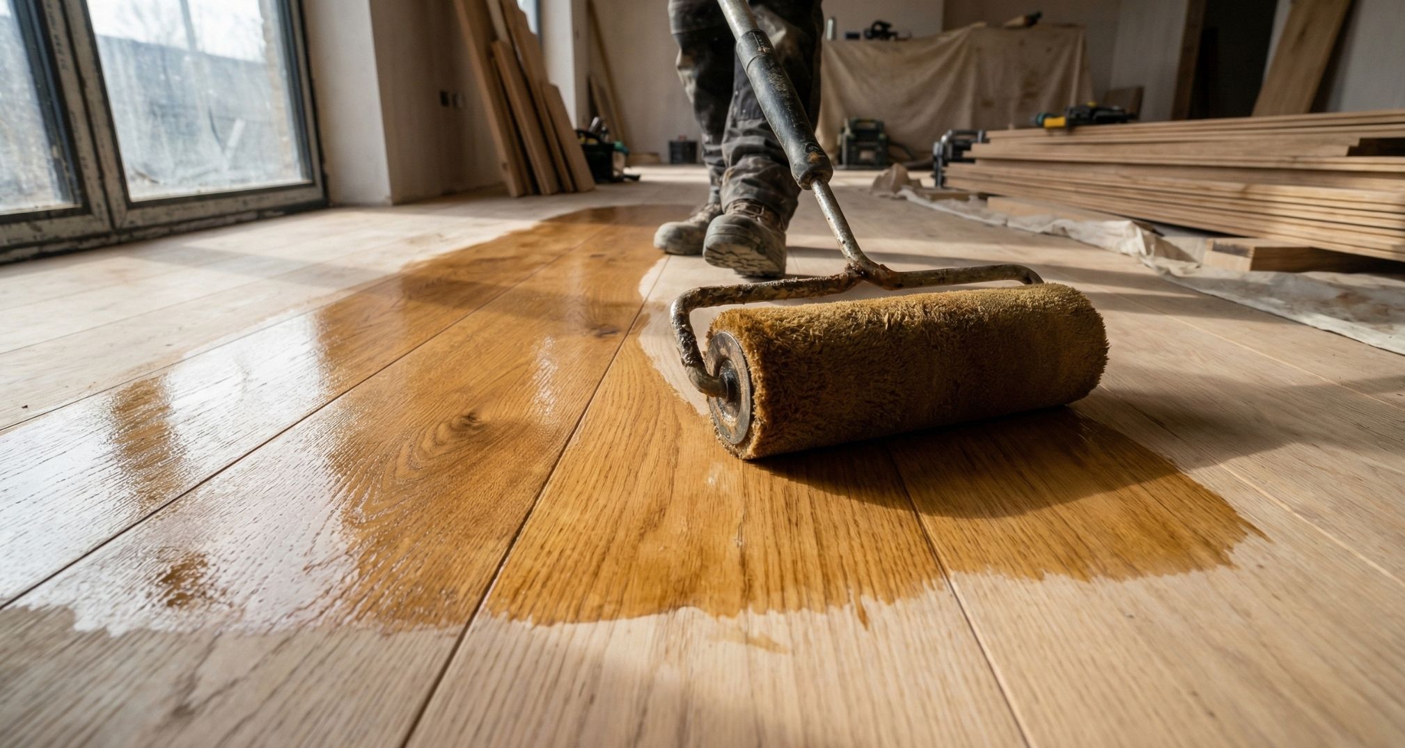 Распределение масла валиком