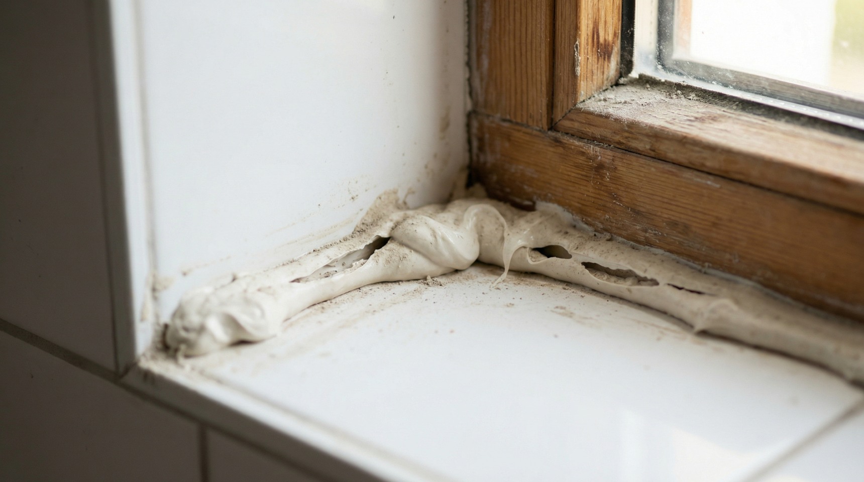 Ошибки при нанесении герметика