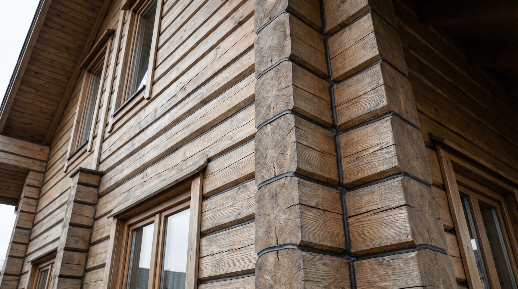 Тёплый шов в деревянном доме