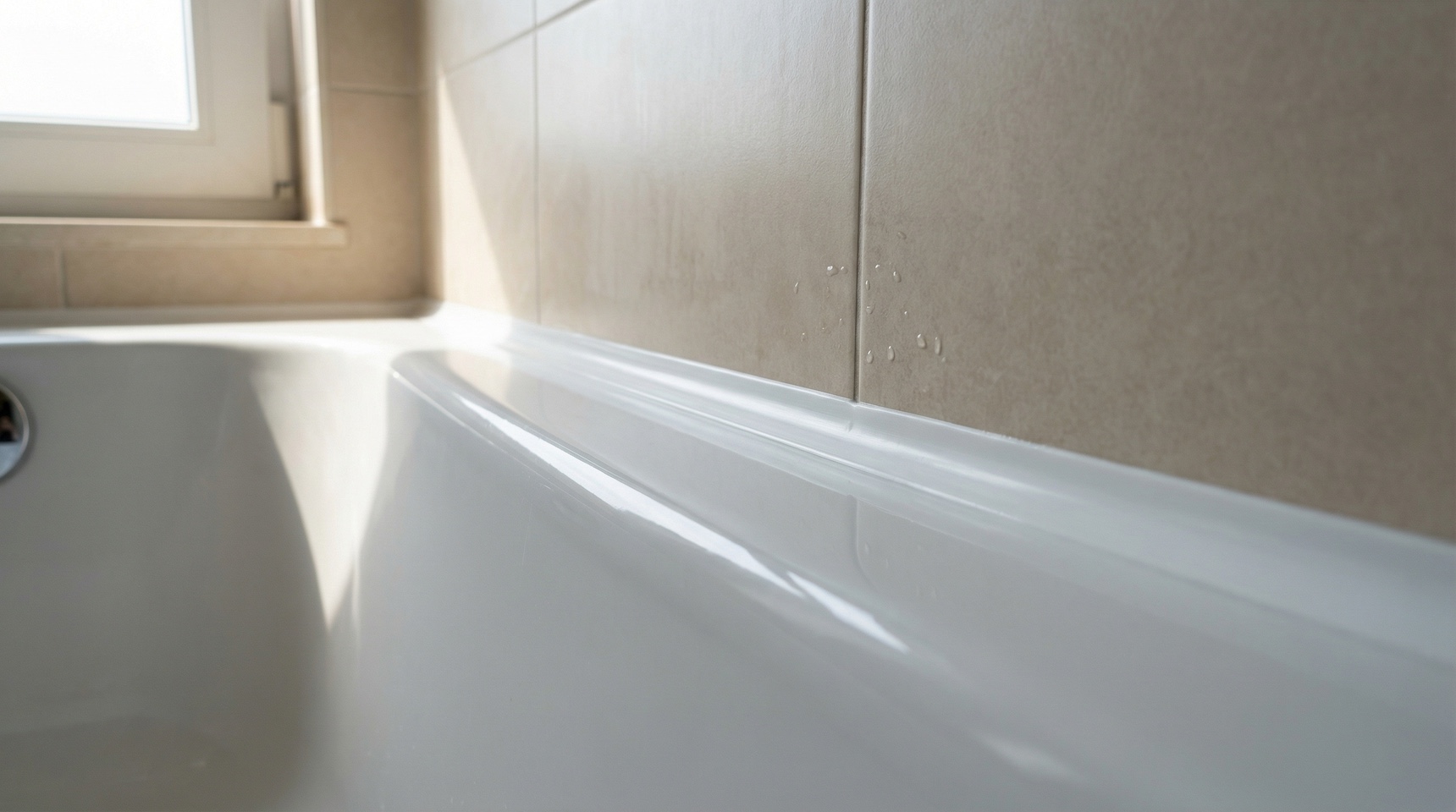 Правильный силиконовый шов ванна-плитка